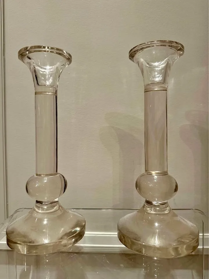 Glass Candlesticks