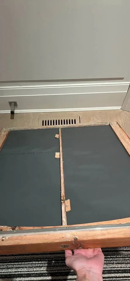 Antique mirror with pine frame image indicator(3)