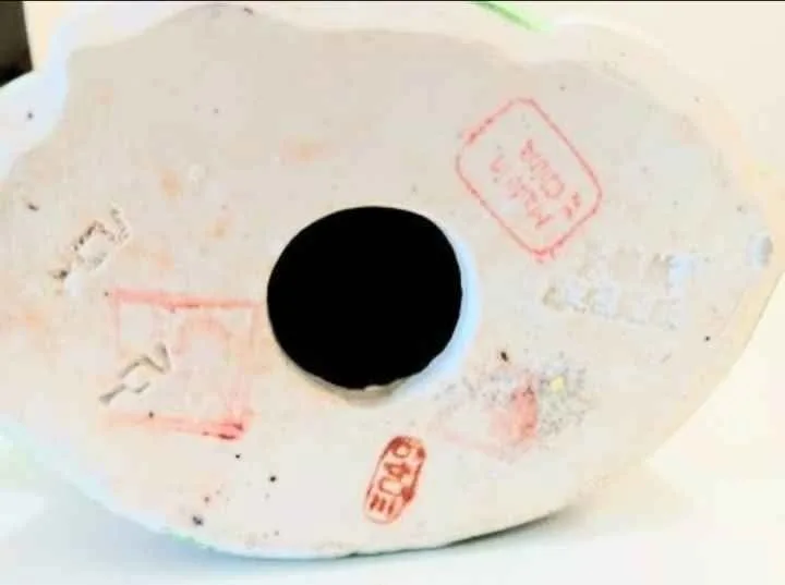 Vtg Fu Lu Shou Famillie Rose Porcelain Statue image indicator(7)