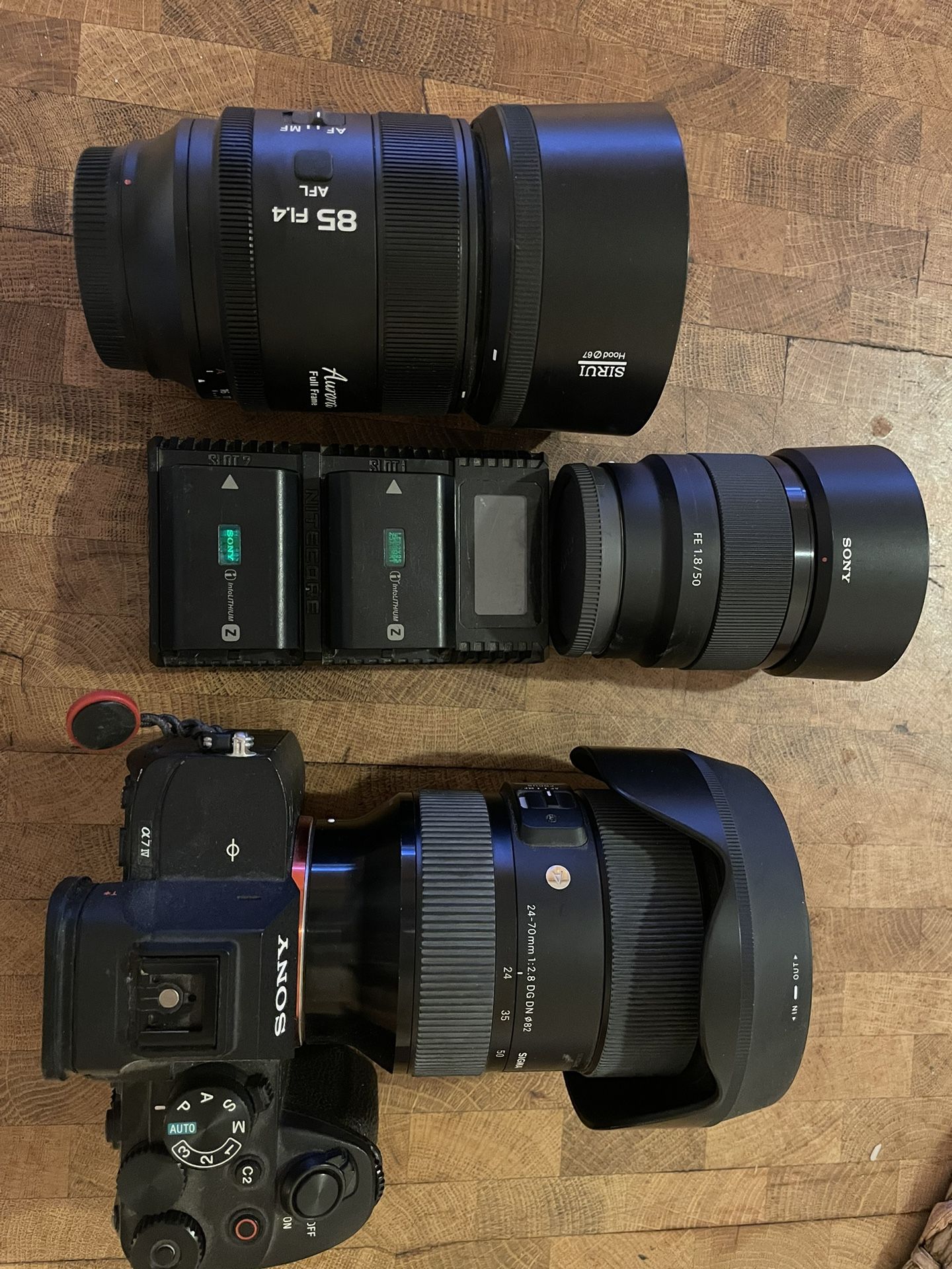 Sony A7iv With Lenses And 2 Batteries