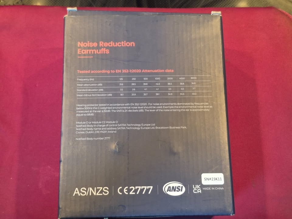 Basear Noise Cancelling Ear Muffs - 37dB Protection - photo 3