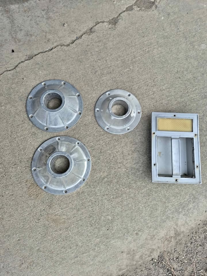 RV table mounts (sold) and RV outside Handle with light