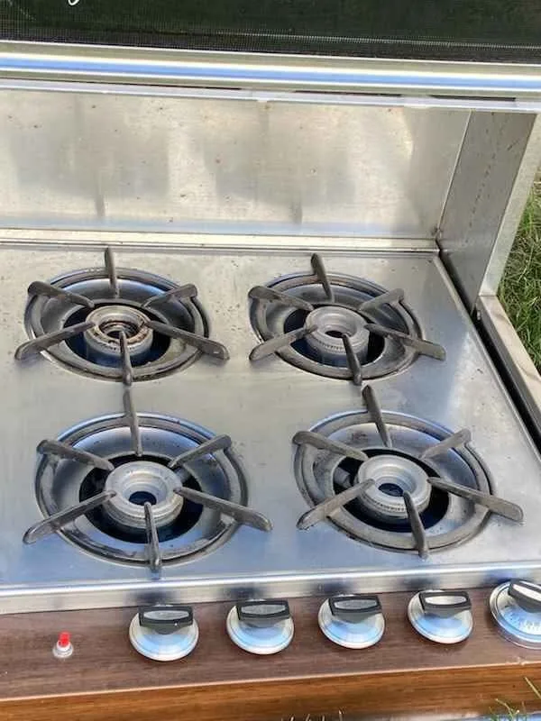 RV 4 burner propane stove and oven image indicator(4)