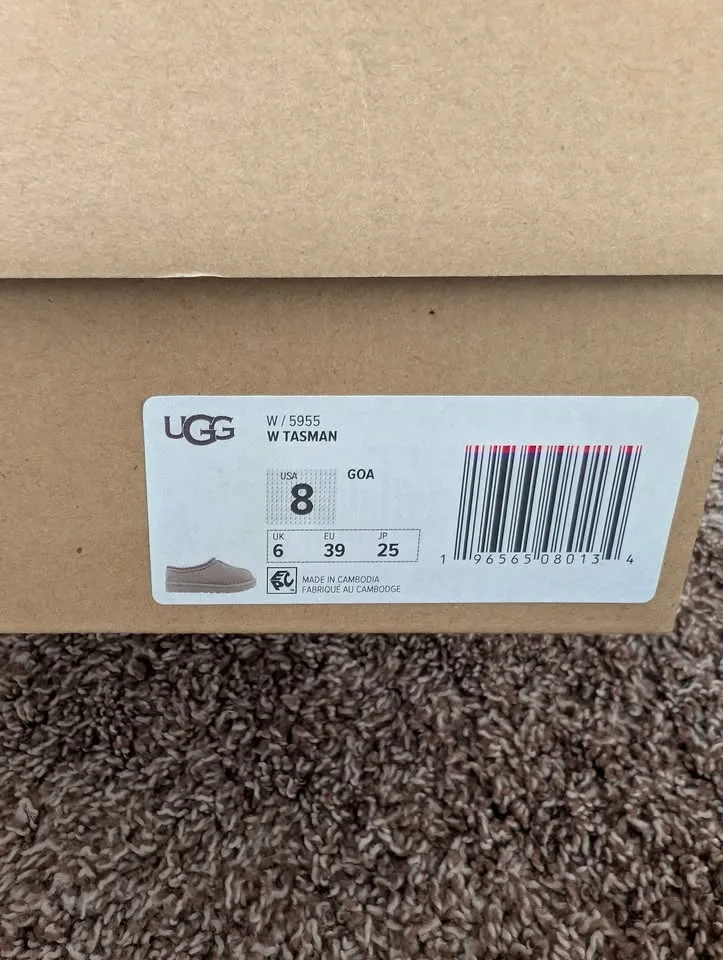 UGG Tasman II slipper in a light tan color Women's Size 8 image indicator(6)