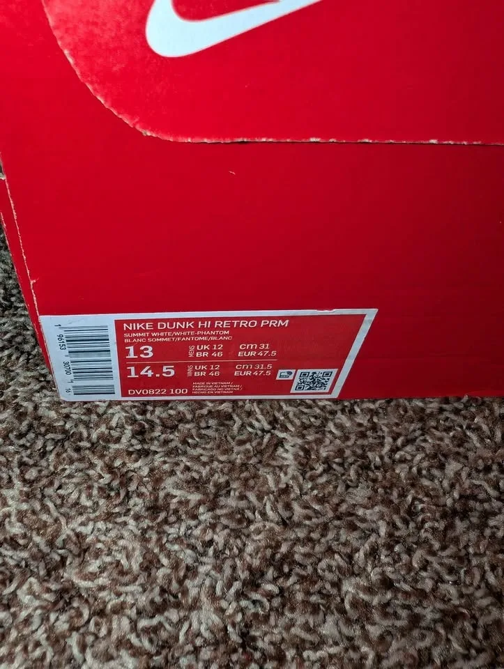 Nike Dunk High Premium Summit White Mens Size 13 image indicator(5)