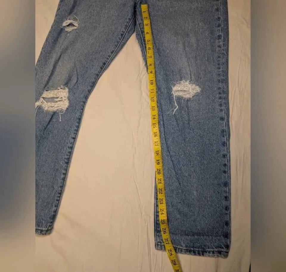 Levi's Blue Straight Leg Women's Distressed Jeans image indicator(6)