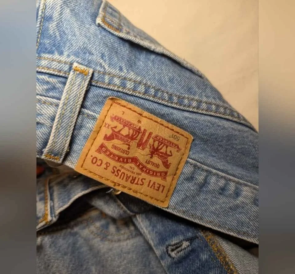 Levi's Blue Straight Leg Women's Distressed Jeans image indicator(8)