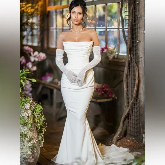 HOUSE OF CB Esmee Ivory Wedding Dress - MED