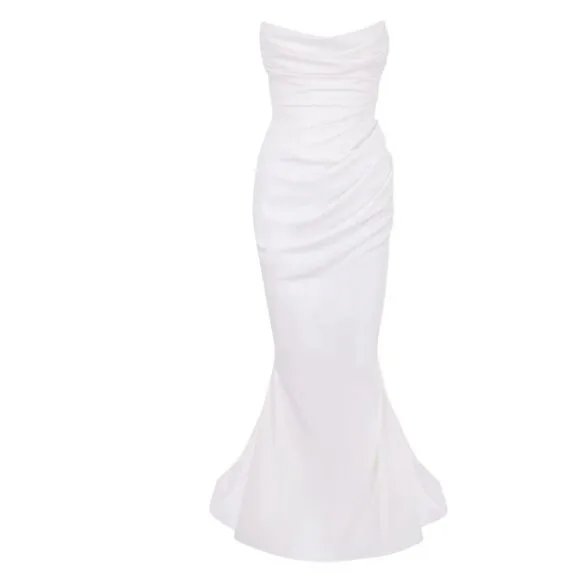 HOUSE OF CB Esmee Ivory Wedding Dress - MED image indicator(3)
