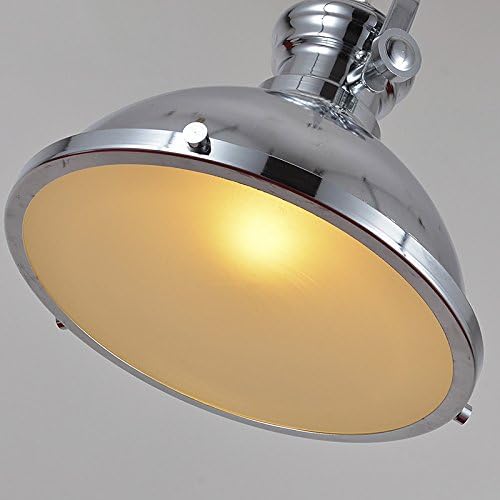 Industrial Polished Nickel One-Light Pendant Light - photo 2