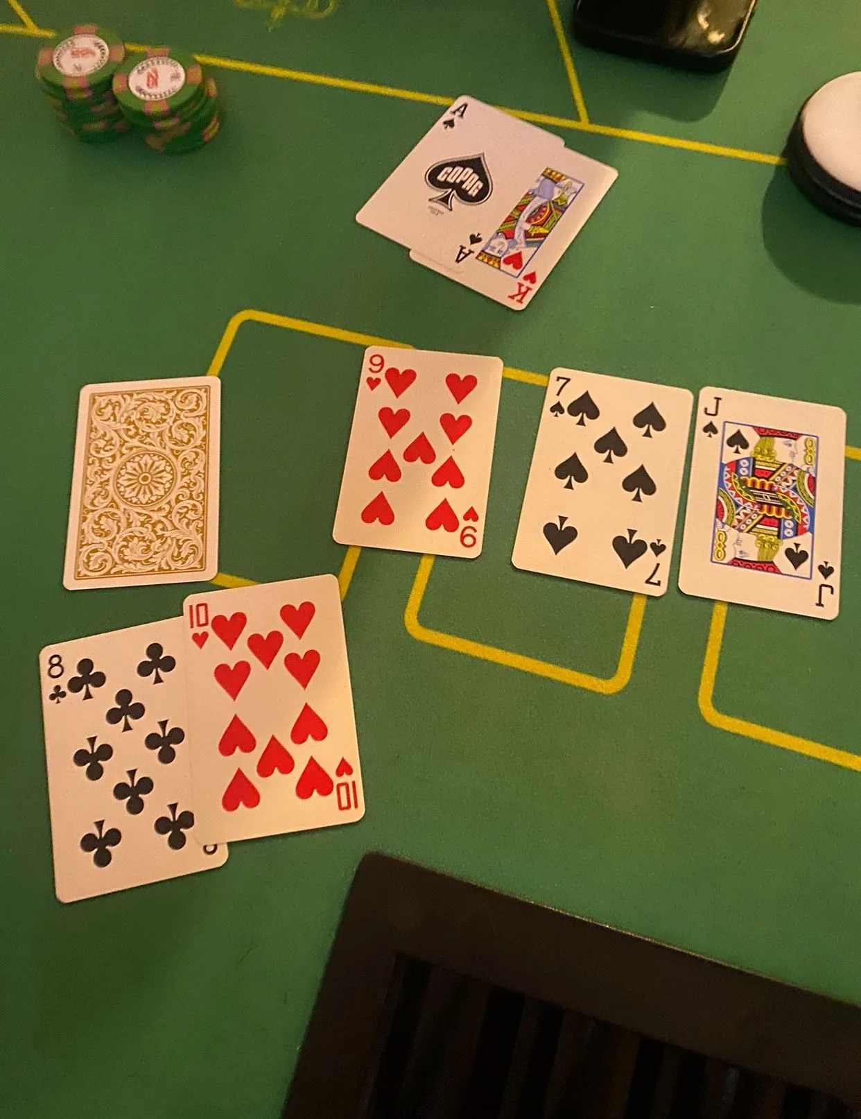 Poker Table + 10 Chairs – Ready for Home Games – Great Condition image indicator(2)