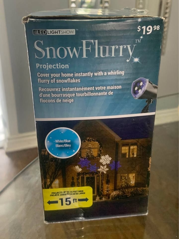 LED Lightshow Snowflurry Projection #Cleanout