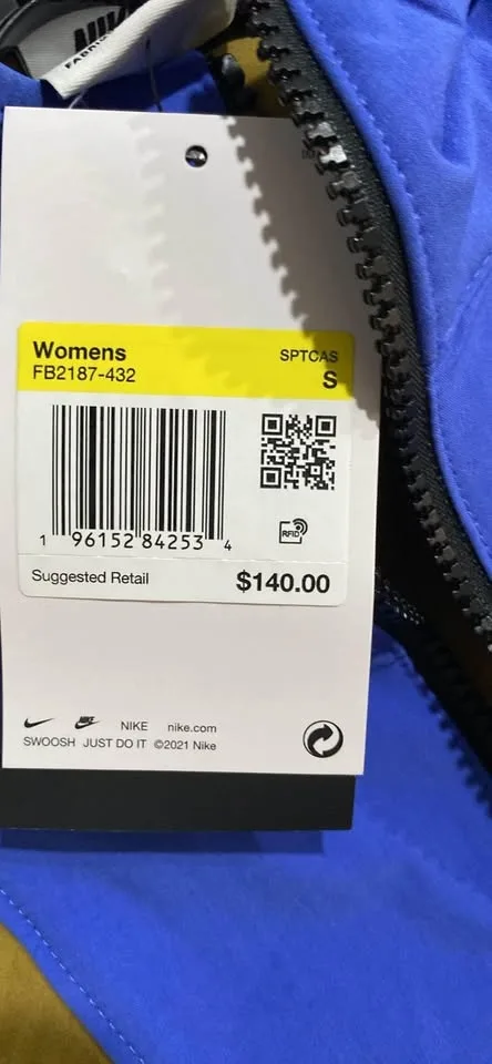 Nike new & authentic utility jacket oversize fit size small image indicator(2)