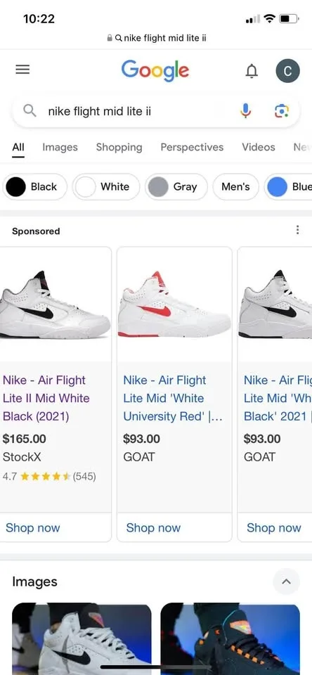 New & authentic in box Nike Air Flight Mid men size 6, women 7.5 image indicator(2)