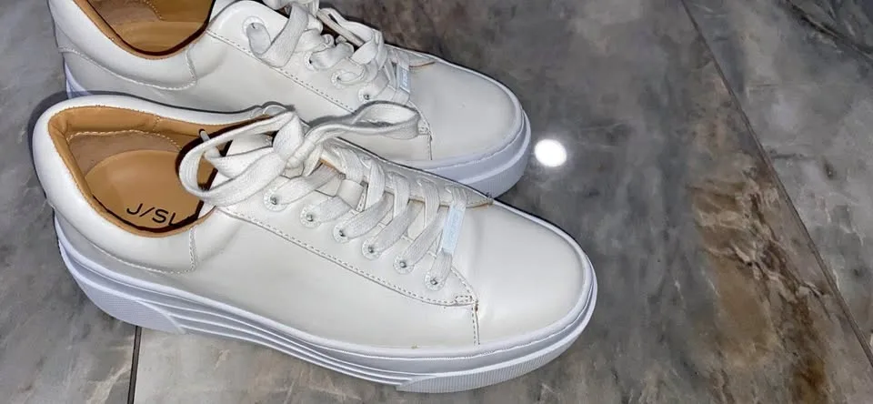 J slides Nyc Amanda size 7 brand new white leather OBO