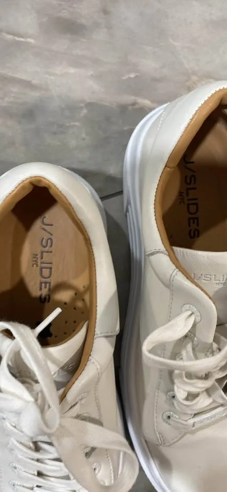 J slides Nyc Amanda size 7 brand new white leather OBO image indicator(2)