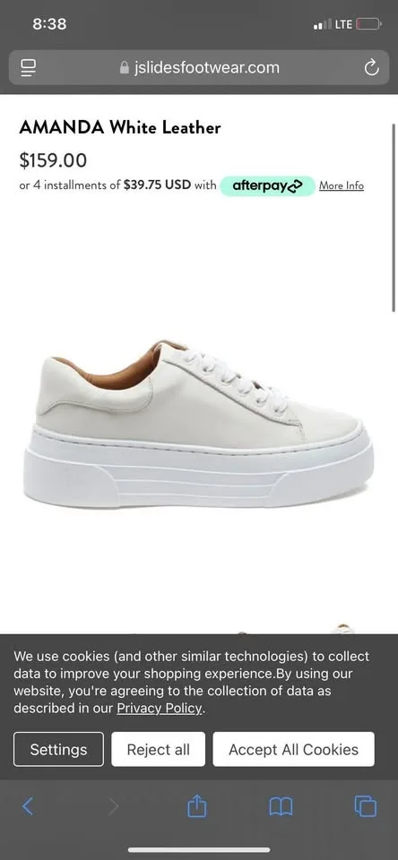 J slides Nyc Amanda size 7 brand new white leather OBO image indicator(5)