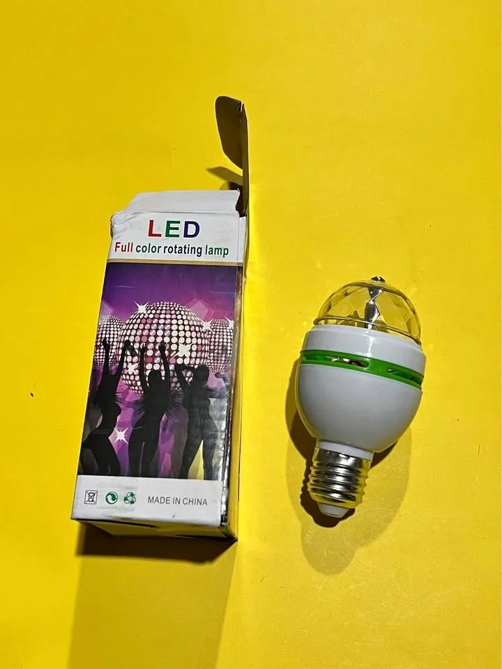 LED Rotating Disco Bulb – Open Box, Never Used