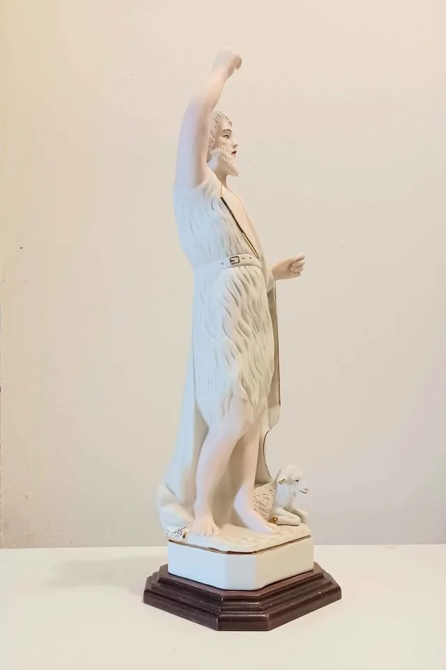 Tall Textured Porcelain F. Rocha Statue image indicator(2)