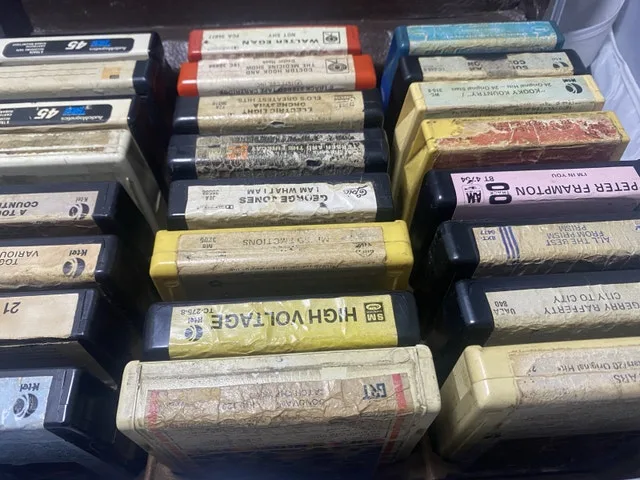 Vintage 8 Track Tapes Lot of 24 Various Artist with Carrying Cas image indicator(3)