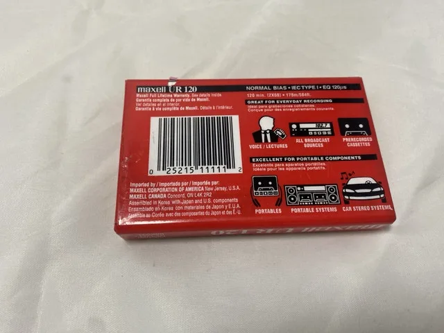 MAXELL Audio Cassette Tape UR 120 image indicator(2)