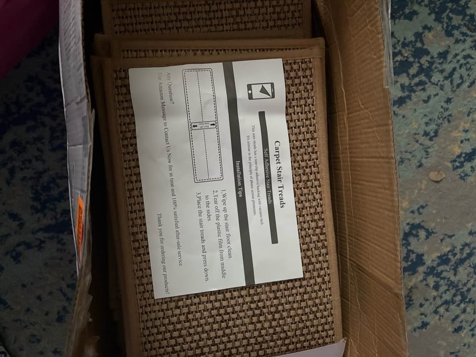 Brand new Beige Linen Stair Treads Non Slip 8"X30" 15pcs - photo 3