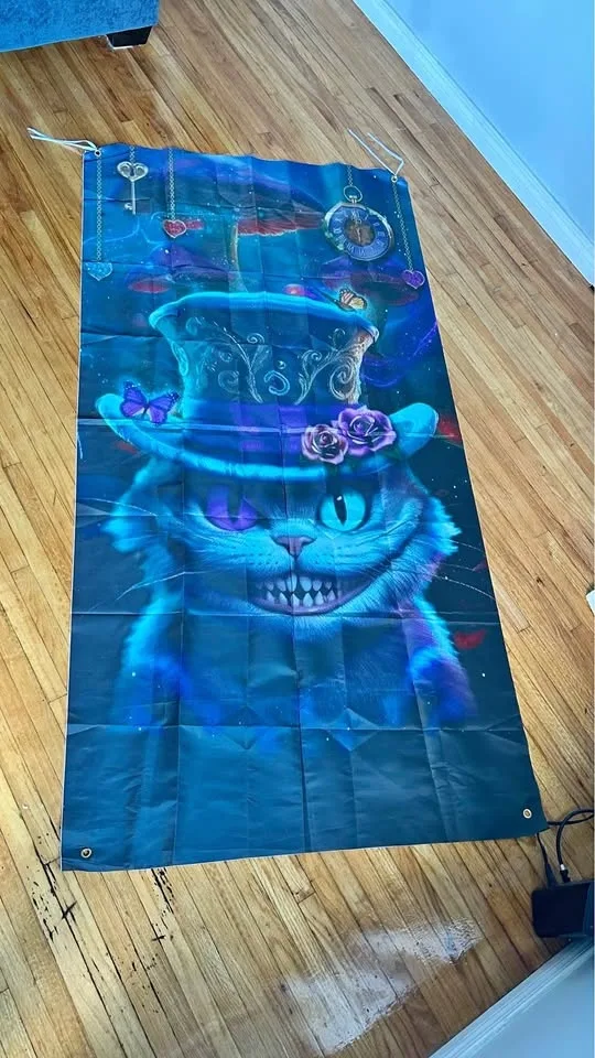 Cheshire cat tapestry 70,5’’ x 35’’