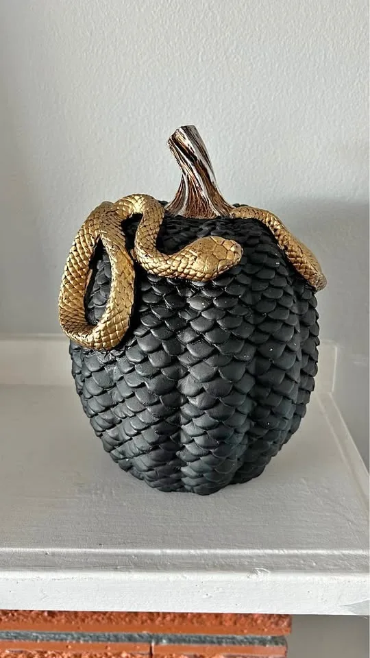 Pumpkin snake decoration