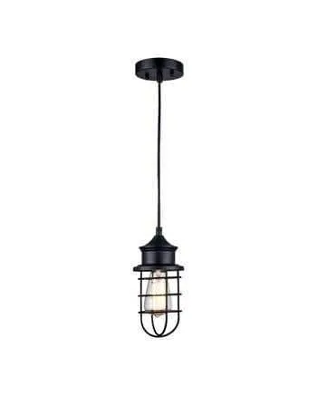 Geometric Pendant Light Fixture 4 available, black