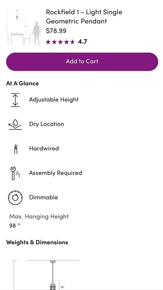 Geometric Pendant Light Fixture 4 available, black image indicator(6)