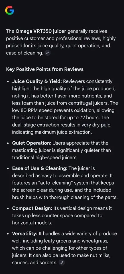 Omega VRT350 Juicer image indicator(6)