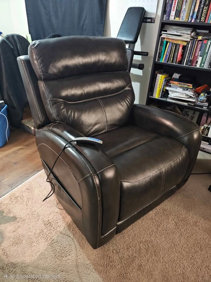 High End Power Recliner with Adjustable Headrest - photo 2