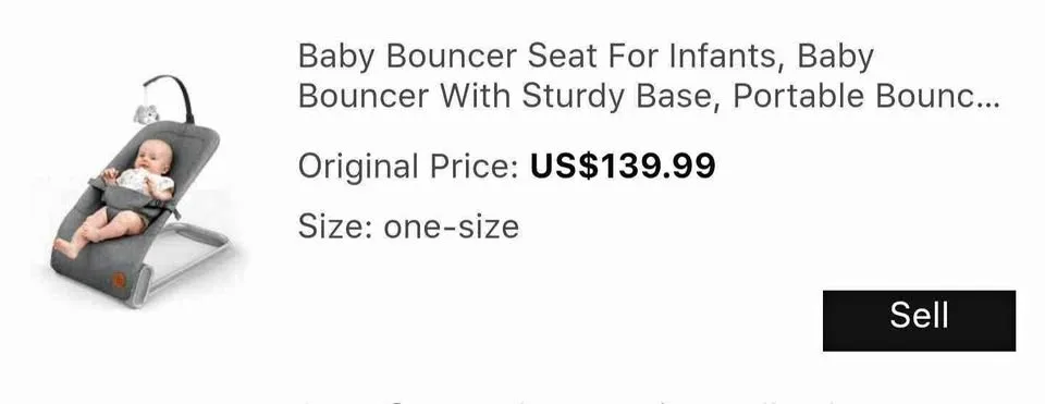Baby Bouncer Gray #Cleanout image indicator(2)