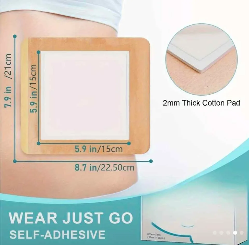 New Castor Oil Wrap - Self-Adhesive - 8.7"x7.9" - 10pk image indicator(3)