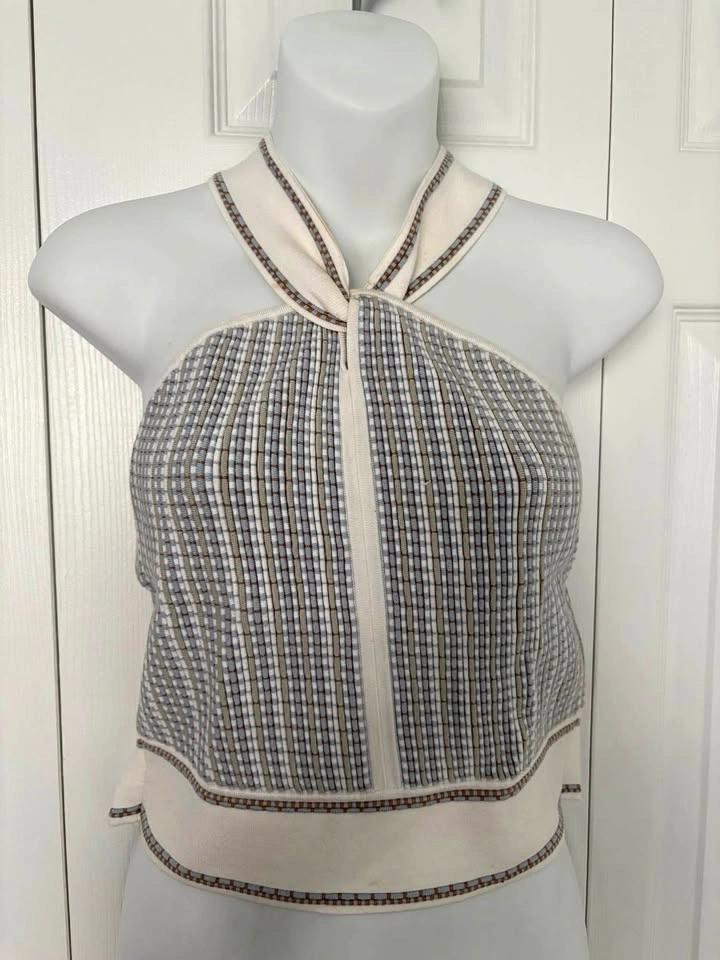 Club monaco knit halter sexy back top