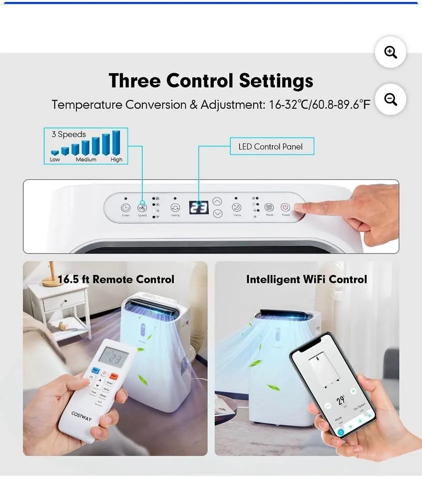 Costway 12000 BTU Portable Air Conditioner