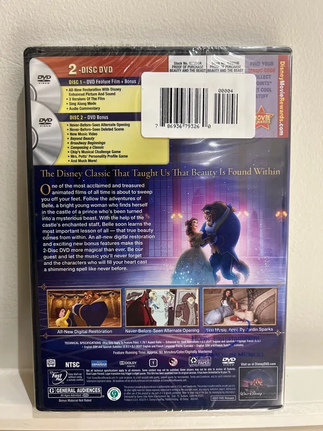 Beauty and the Beast DVD image indicator(2)