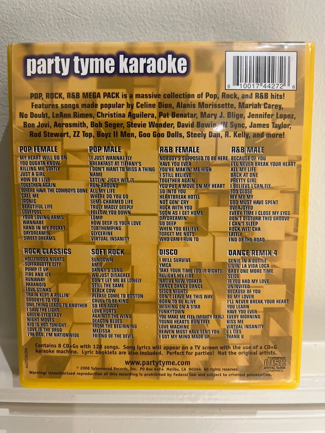 Party Tyme Karaoke CD - photo 3