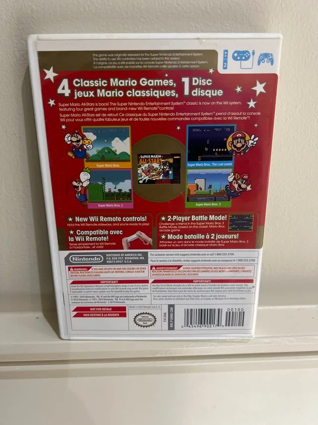Nintendo Wii Super Mario All-Stars image indicator(2)