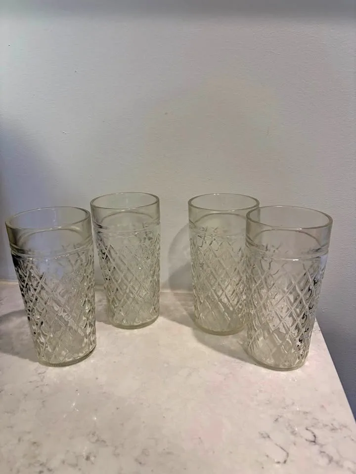 Set of 4 Tall Glasses