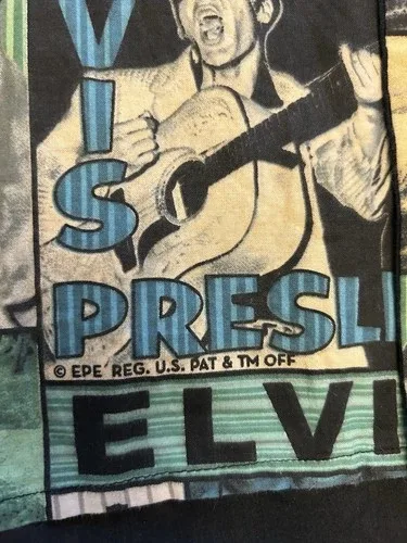 Elvis Presley Patchwork Shirt 1960’s Vintage Original EPE image indicator(9)