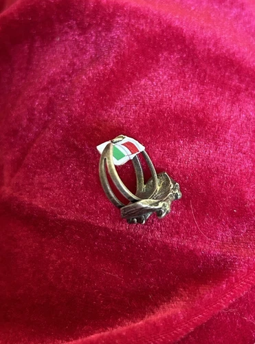 Vintage Silver Biker Gothic Skull & Crossbones Ring - photo 2