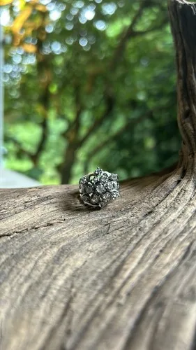 925 Sterling Silver - Vintage White Topaz Ring Size 8.75 image indicator(4)