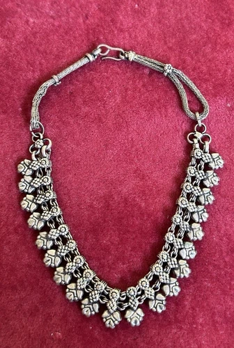 India Rajasthan Sterling Silver Necklace