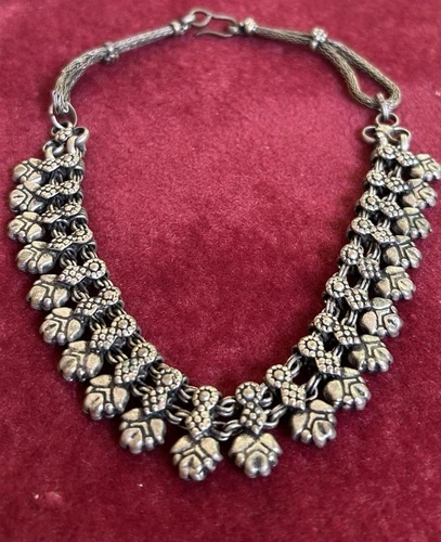 India Rajasthan Sterling Silver Necklace - photo 3
