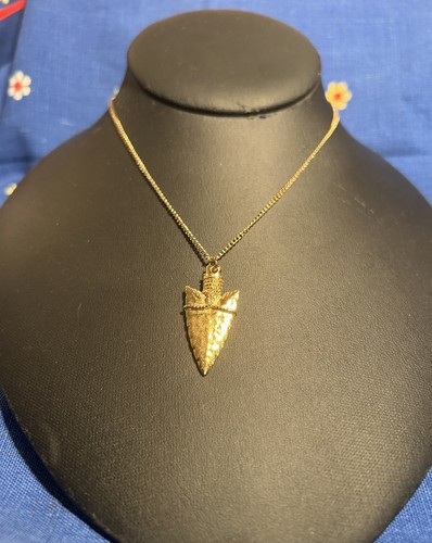Vintage Arrowhead Gold Plated Necklace 1970’s
