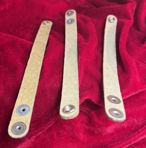 FREE 4th BRACELET - 3 Vintage Leather Studded Bracelets Punk Met - photo 3