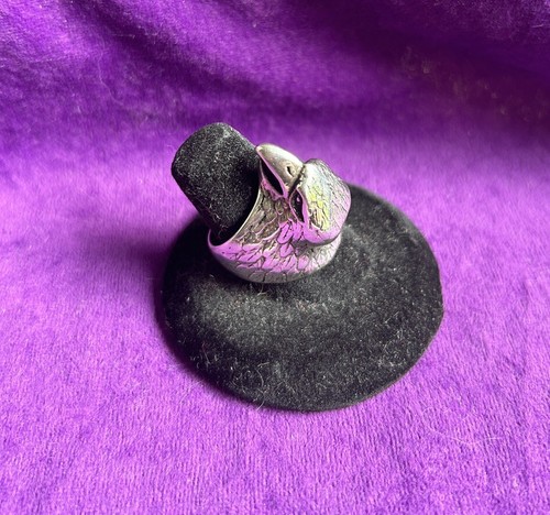 Authentic Vintage DEADSTOCK G&S 80s Silver Eagle Biker Ring