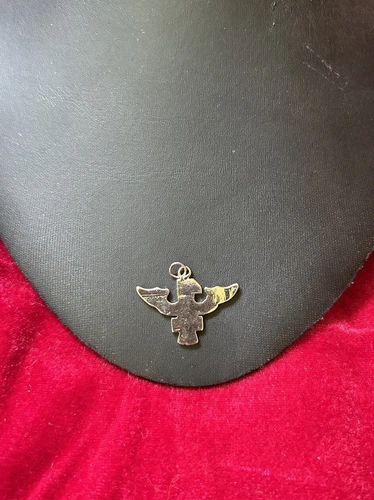 Vintage Number One Wing Pendant Milky Quartz Silver Pendant - photo 3