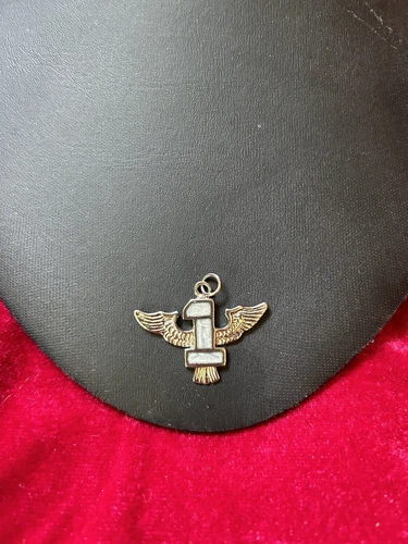 Vintage Number One Wing Pendant Milky Quartz Silver Pendant - photo 4